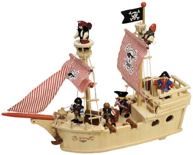 Tidlo, Lesena piratska ladja