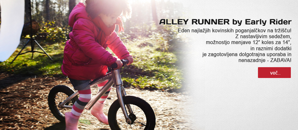 otroška trgovina chebeltza.com/otro&scaron;ki kovinski poganjalec Alley Runner by Early Rider