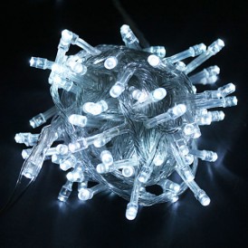 Božična svetlobna veriga - hladno bela - LED