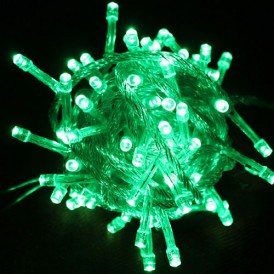 Božična svetlobna veriga - zelena - LED