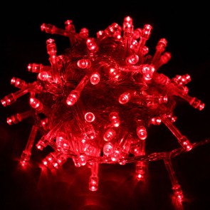 Božična svetlobna veriga - rdeča - LED