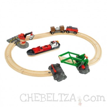 Lesena železnica Brio, Tovorno pristanišče