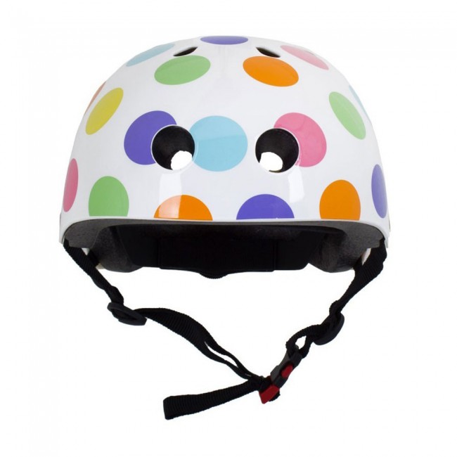Casco a pois color pastello