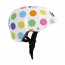 Casco a pois color pastello