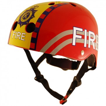 Kiddimoto otroška čelada v gasilskih barvah